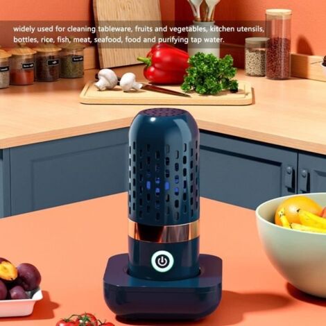 Machine de nettoyage automatique en forme de capsule IPX7 étanche USB pour fruits / légumes Vert (1/4)