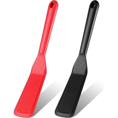 Lot de 2 spatules en silicone pour omelette, crêpes, résistantes à la chaleur, antiadhésives, pour la cuisson des hamburgers, des p (1/5)