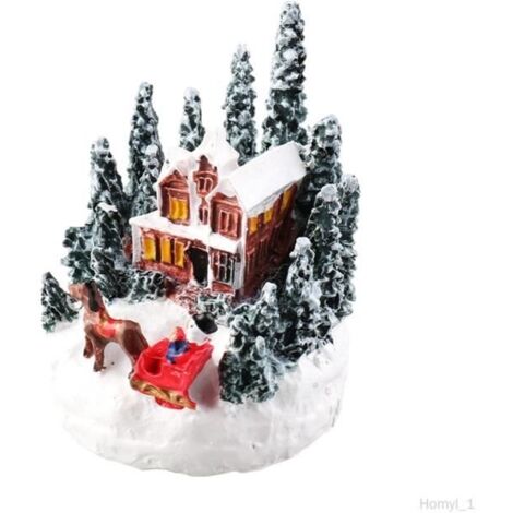 Décoration de Noël - Noname - Village illuminé - Résine - 5x5x7cm - Intérieur (1/4)