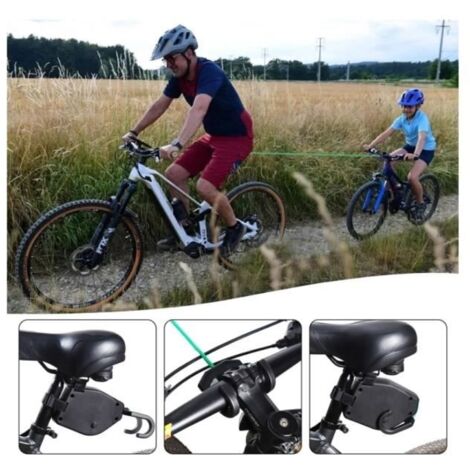 Corde De Remorquage Vélo Enfant NVIYAM – 2,5 M Rétractable, 500 Kg, Nylon Robuste Pour VTT, Vélo Classique Et E-Bike