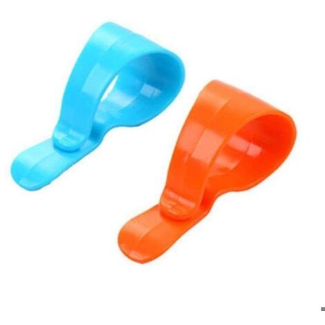 Lot de 2 clips de lunettes portables multi-usages pour voiture, fixation automatique du nom, lunettes de soleil, notes, porte-ca (1/5)
