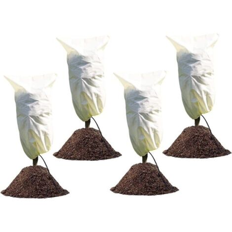 4 Pcs Hivernage Plante,100 X 80 cm, Housse Hivernage pour Plantes, Voile Dhivernage, Housse d’Hivernage Arbre, Housse hivernage (1/5)