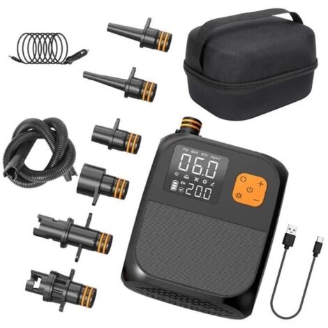 Compresseur À Air Portatif, Pompe à air sans fil 8000 mAh à écran tactile, SUP Gonfleur pour kayaks, planche à voile (1/4)
