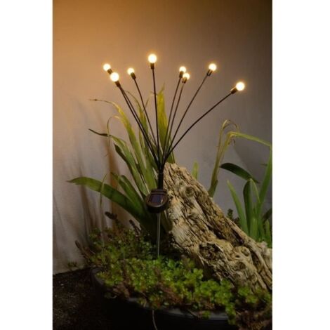 (Blanc chaud)Decoration lumineuse solaire GALIX G4435 - Forme Bouquet - 8 LED - H69cm (1/3)