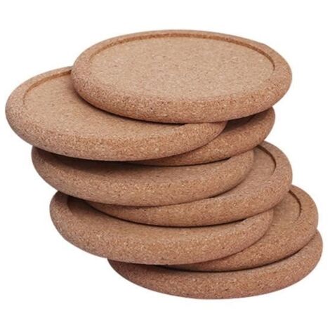 Dessous De Verre En Liège, Sous-verres Ronds Résistants À La Chaleur. Pour Maison, Bar, Restaurant, 10 Pcs Cork Coaster