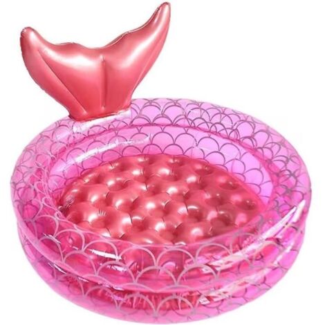 Piscine Gonflable pour Enfant, 90cm, Petite Piscine Gonflable Ronde, Piscine Pataugeoire Intérieur et Extérieur