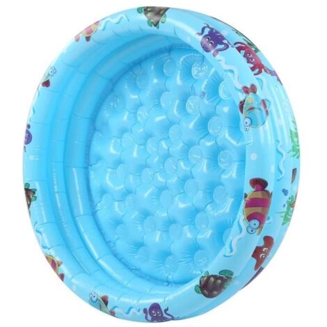 (Bleu)Piscine pour bébé Modèle rond - PVC épais - 90 cm - Bleu (1/4)
