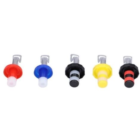 bouchon de vin portable 5 pièces bouchon de vin en silicone Portable manuel vide bouteille de vin bouchon en liège pour bouteille (1/4)