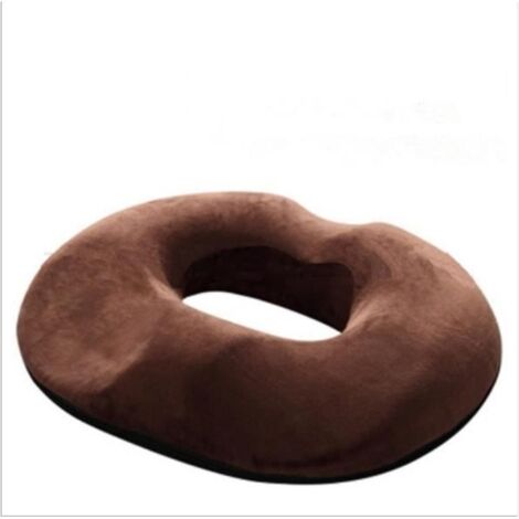 Coussin Orthopédique Coccyx Coussin de Siège - Chaise par Ergonomique Design Pour Réduire Douleurs au Coccyx Marron (1/4)