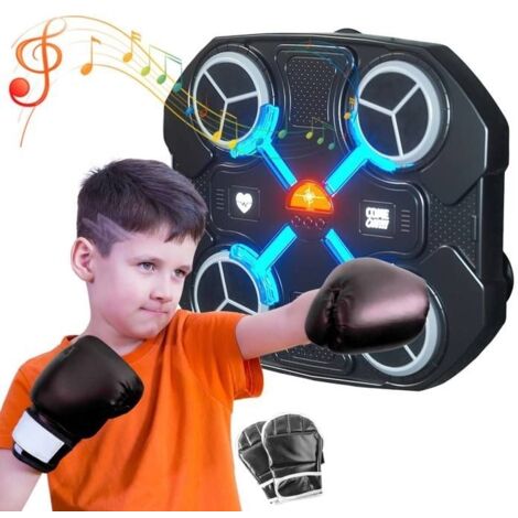 Machine de boxe musicale murale, machine de boxe Bluetooth portable à 3 vitesses avec gants pour le divertissement à domicile (1/5)