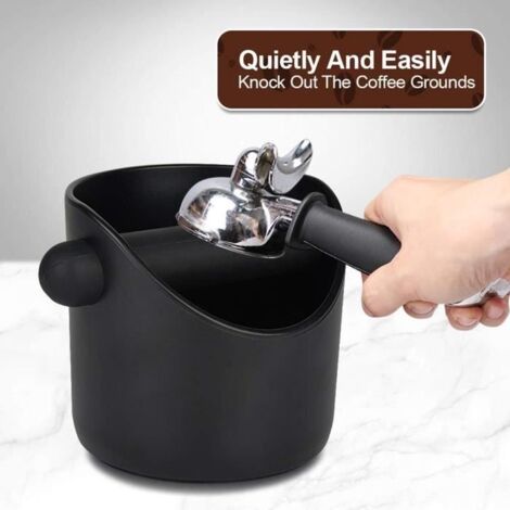 Boîte à café Oblique Black Coffee Knock Box Boîte à marc Knock Bin pour cafés Bars Cuisines familiales tout neuf (1/4)
