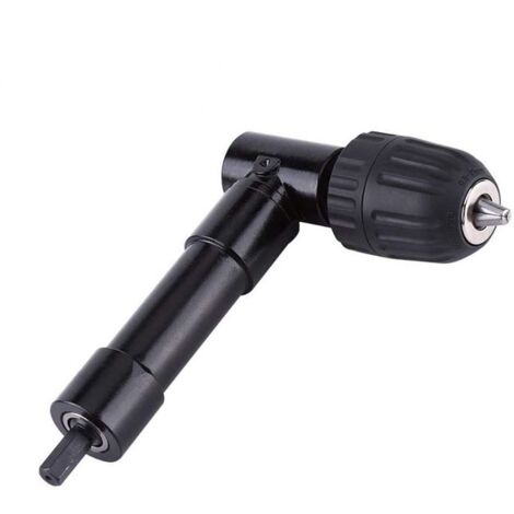 Mandrin Angle Droit 90 Autoserrant Adaptateur de Foret Renvoi dAngle pour Perceuse Dgagement Rapide PZCC (1/4)
