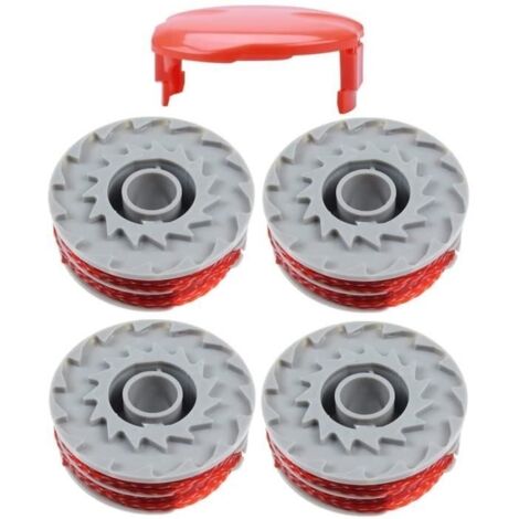 Bobine de fil pour Flymo FLY021 Coupe Bordure débroussailleuse Contour 500 XT, Power Trim 500 XT, Mini Trim Contour XT,(4+1pcs) (1/4)