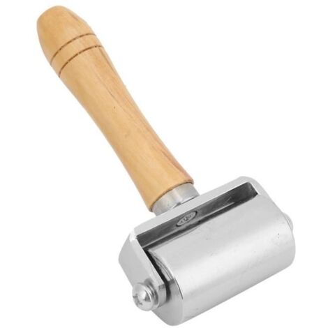 Outil de rouleau en cuir - Bord creaser - Surface lisse - Acier inoxydable (1/4)