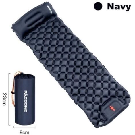 Matelas Gonflable Ultraléger avec Pompe spatirée, Polymères de Voyage, Équipement de Camping pour Randonnée Touristique