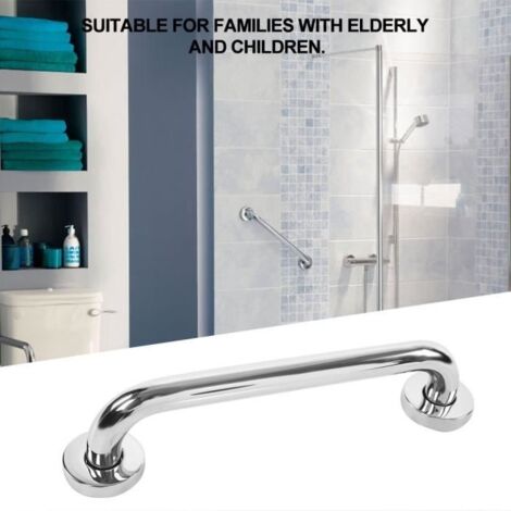30cm Poignée Baignoires Mural Barre de maintien appui de douche support serviette sécurité de douche en acier inoxydable (1/4)