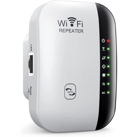 Amplificateur WiFi sans Fil Puissant – Repeteur WiFi 300Mbps, WiFi Booster, WiFi Extender Facile à Installer avec Bouton WPS[297] (1/4)