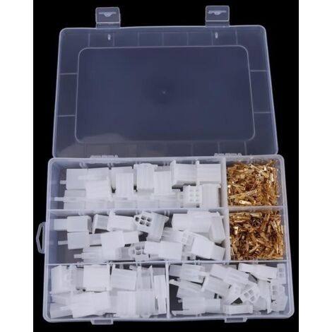 40 Set 2.8MM 2 3 4 6 Connecteurs de fils kit de bornes connexion de manière logeant Terminal moto femelle et mâle Kit moto (1/4)