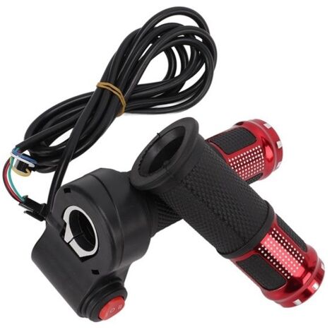 Poignée d'accélérateur universelle pour vélo électrique 12 V-99 V à 6 fils avec deux sections et trois vitesses (1/5)