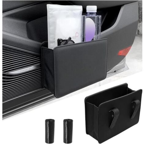 Poubelle de voiture - Luxe - Pliable - Étanche - Cuir PU - Compacte et pratique (1/4)