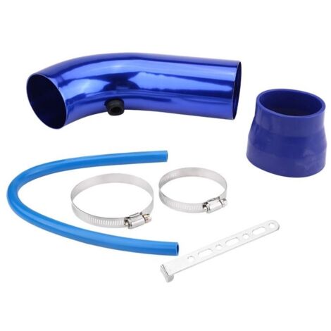 Kit de tuyau d'admission d'air froid universel pour voiture, 76 mm/3 pouces, système de filtre bleu (1/5)