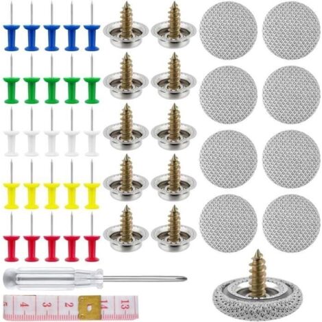 Kit de réparation de ciel de voiture, 70 pièces de rivets de réparation automobile, vis de réparation de toit de voiture 70 épingles