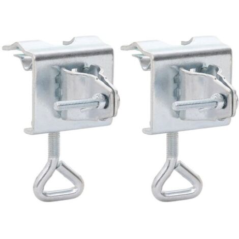 "SALE 2025'"Pinces à parasol pour balcon - Lot de 2 - 32 mm acier chill984805 (1/5)