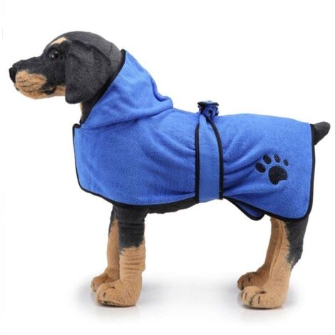 Peignoir pour chien - Non spécifié - Lavable - Microfibre - Ultra-absorbant - Ajustable (1/5)