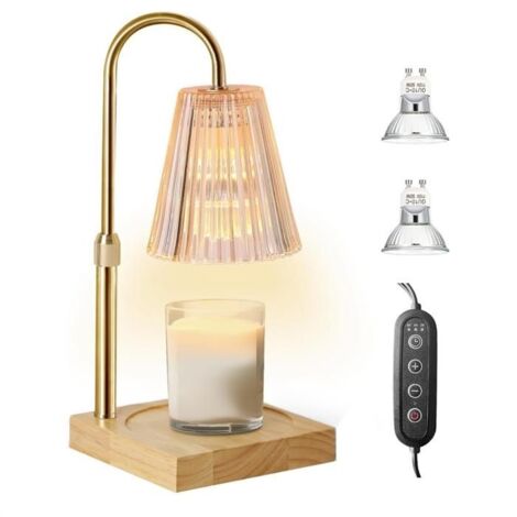 à Bougie avec Variateur, Chauffe-Bougie pour Bougies en Pot, Chauffe-Lampe, Chambre à Coucher, DéCoration D'IntéRieur, Prise UE (1/4)