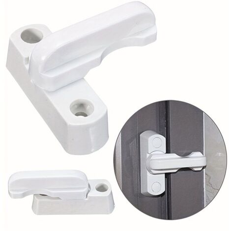 Cellfast – Loquet de sécurité 3 pièces en acier – Anti-vol pour fenêtres et portes – Installation facile – Résistant aux intempéries