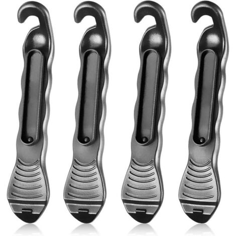 Lot de 4 leviers de pneu de vlo design professionnel outil de changement de pneu facile ranger Outillage Divers 4085 (1/4)