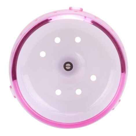 Plastique Silent Roller Exercice Jouet Roue Courante pour Petits Animaux Hamster Cochon d'Inde Chinchilla (Rose) (1/4)