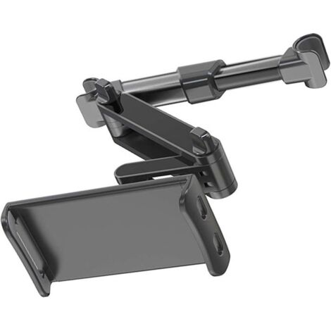 Support de tablette de voiture réglable, support d'appui-tête, adapté aux téléphones mobiles et tablettes de 4,7 à 12,9 pouces (1/5)