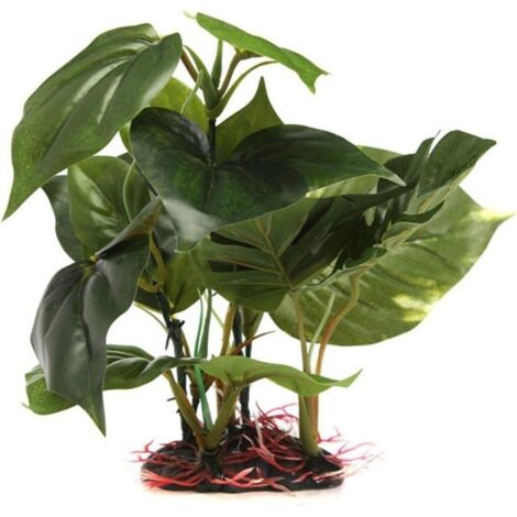 Plante d'aquarium artificielle Vert - Plastique durable - Aspect réaliste (1/4)