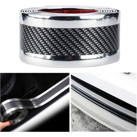 Protecteur de seuil de Porte de Voiture en Fibre de Carbone Universel Protecteur d'autocollant Auto-adhésif pour SUV, Camion, A18 (1/4)