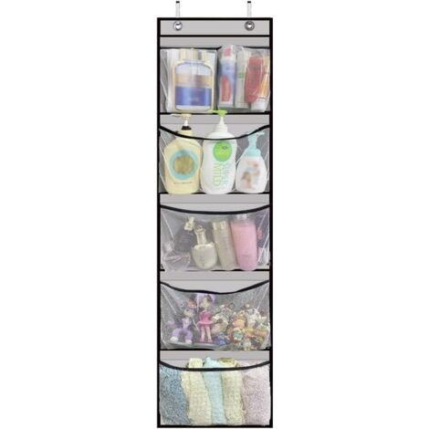5 étages Poches Porte-Chaussures Suspendu,32.5x130CM,Poche de Rangement Suspendue,pour Chambre à Coucher,Salon,Salle de Bain (1/5)