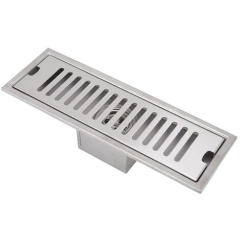 (Comme sur les images)Caniveau de douche Drain de douche linéaire de 12 pouces - Blanc - Acier - 30x9,9 cm (1/4)