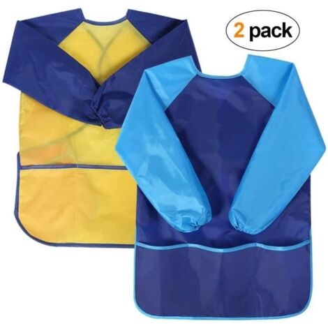 Tablier de Peinture - 2 pcs - Imperméable - Manches Longues - 3 Poches (1/4)