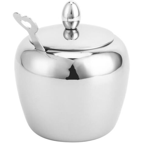 Sucrier, sucrier avec lèvre, acier inoxydable 304 pour la maison de café (1/4)