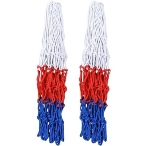 Filet de Basketball - Multicolore - Lot de 2 - Nylon de haute qualité - 45 cm - Mixte (1/4)