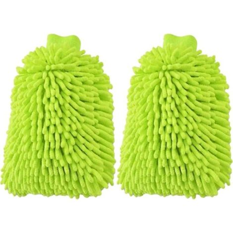Gants de toilette pour voiture,gant de toilette,gant chenille pour microfibre,gant de lavage de voiture,gant de toilette microfibre (1/4)