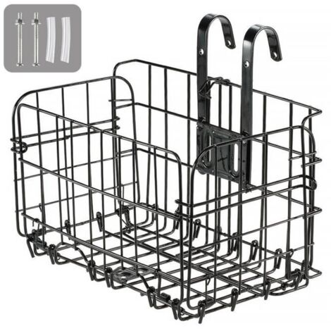 (Noir)Panier vélo pliable RESUXI - Noir - Grande capacité et installation rapide (1/4)