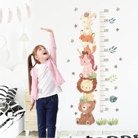 Hauteur Mesure Stickers,Hauteur Croissance de Mesure Tableau Autocollant,Croissance Hauteur Toise,Tableau de Croissance pour (1/4)