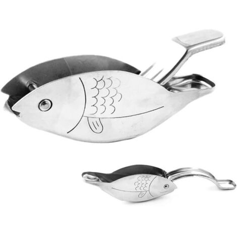 Presse-citron En Forme De Poisson – Presse-citron En Acier Inoxydable De Qualité Alimentaire, Presse-agrumes Manuel De Conception (1/4)