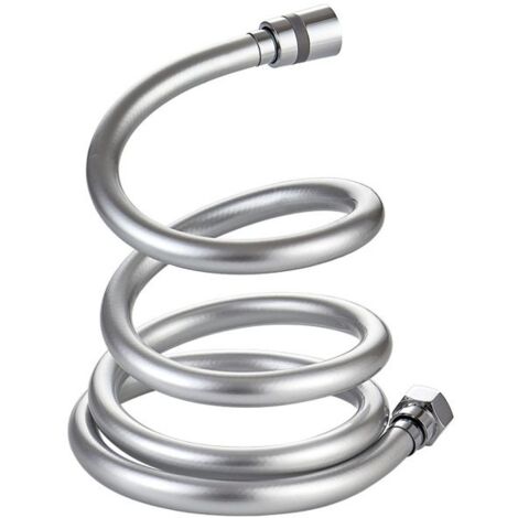 Flexible de douche Flexible de douche PVC 1,5 m, flexible de douche anti-torsion 360° avec raccord en laiton, universel G 1/2-Olive (1/4)