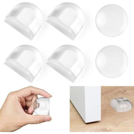 Butée de Porte Adhésive Transparentes,6 Arrêts et Butées de Porte Transparentes Stop-Porte Adhésif,Arrêts de Portes,Bloque Porte (1/5)
