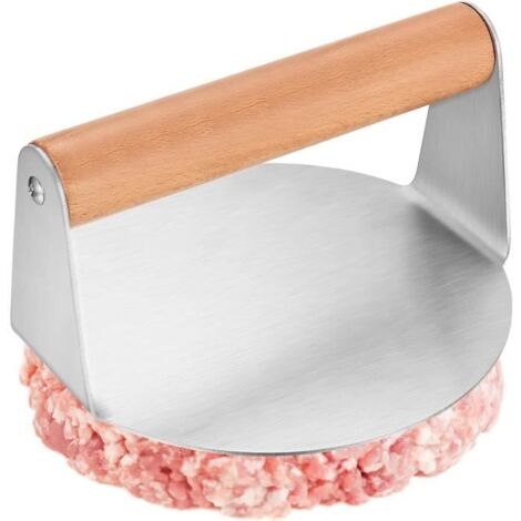Presse Steak Haché Rond,Presse Hamburger en Acier Inoxydable,Presse à Hamburger,Presse à Galettes Antiadhésive pour Hamburgers Steak (1/4)