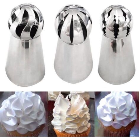 Douille à pâtisserie - Fleur - 3 pièces - Décoration de gâteaux - Cuisine - Crème (1/4)