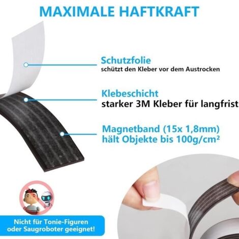 LERANXIN Bande Aimantée, 5 m Bande Magnetique Adhesive LERANXIN Bande Aimantée, 5 m Bande Magnetique Adhesive
