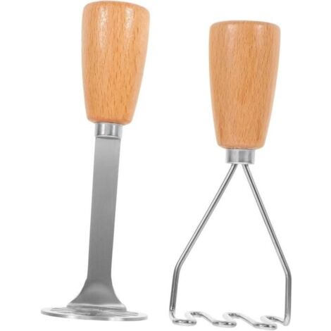 2Pcs presse-purée presse-fruits presse-pommes de terre passoire à pommes de terre purée de pommes de terre potato masher pilon (1/4)
